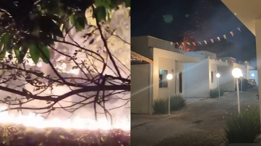 Caseiro causa incêndio em propriedade e assusta moradores de Abrantes