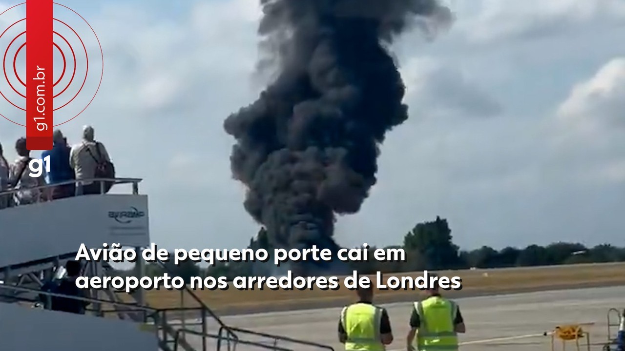 Quatro morrem em queda de avião de pequeno porte em Londres; VÍDEO mostra explosão